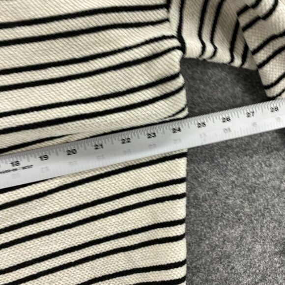 Sanctuary Sweater Pullover Women XL White Striped Knit Crew Neck Long Sleeve - Picture 7 of 9